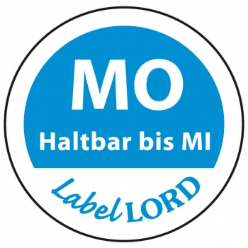 Montag-Farbpunkt haltbar bis
