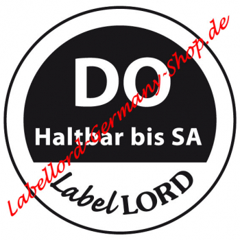 Labellord Tagesetikett Donnerstag Aqualabel