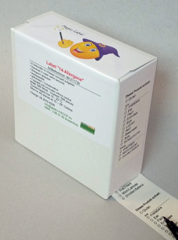 HACCP - Allergene Etikett mit 14 Allergenen - Pappspender