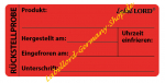 Label "Rückstellprobe" (2x500) wasser-AB-lösbar